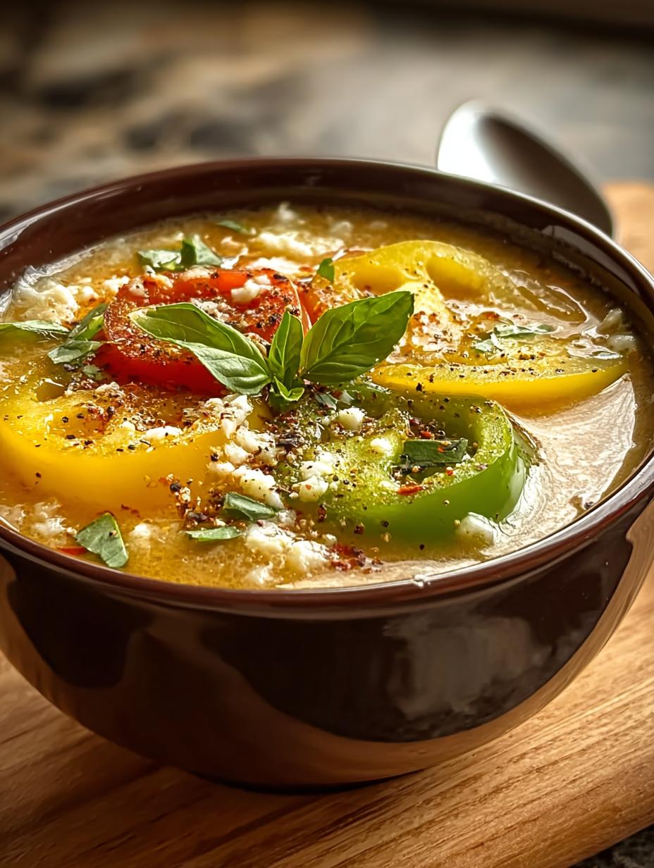 Unstuffed Banana Pepper Soup