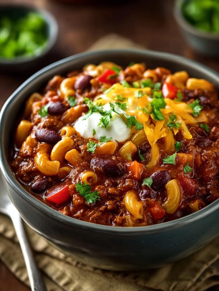 Vegetarian Chili Mac