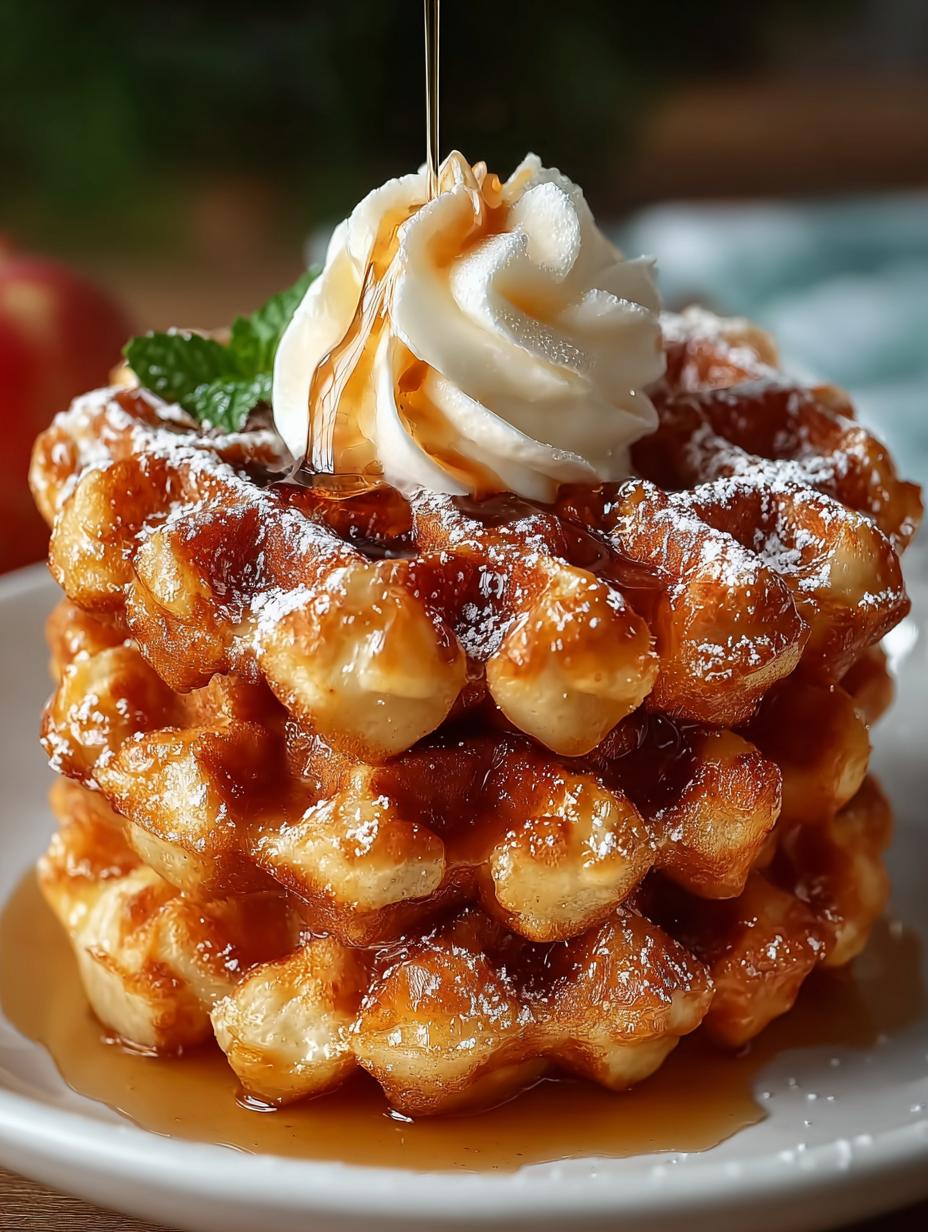 Apple Fritter Waffle Donuts