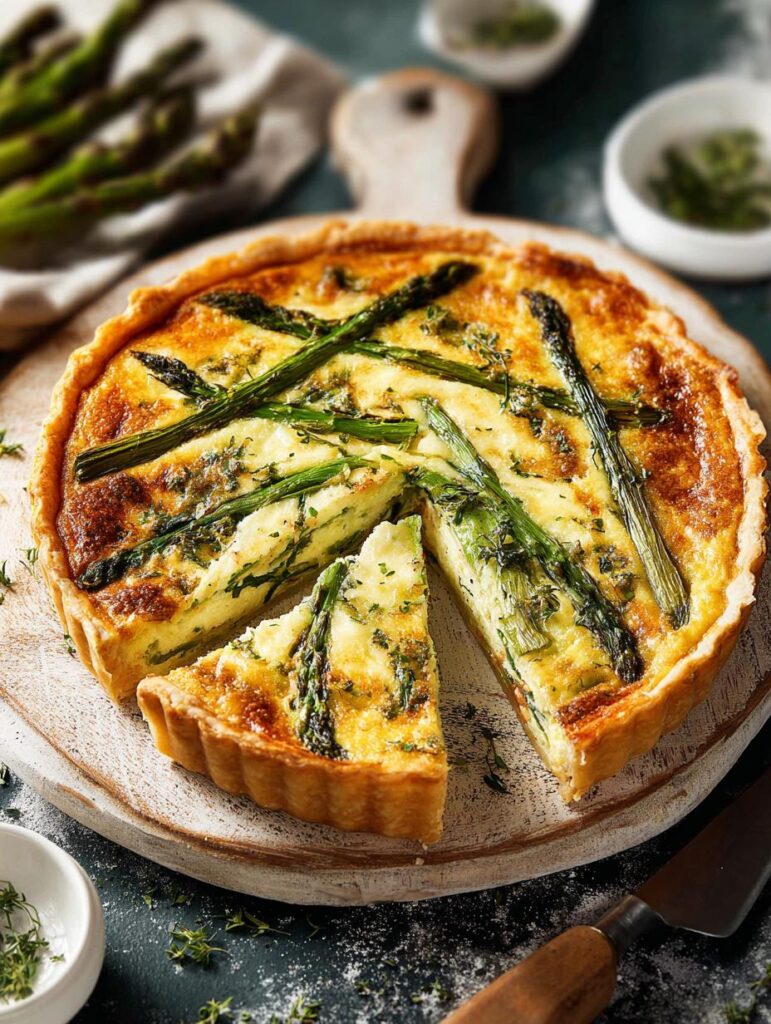 Asparagus Quiche Gruyere