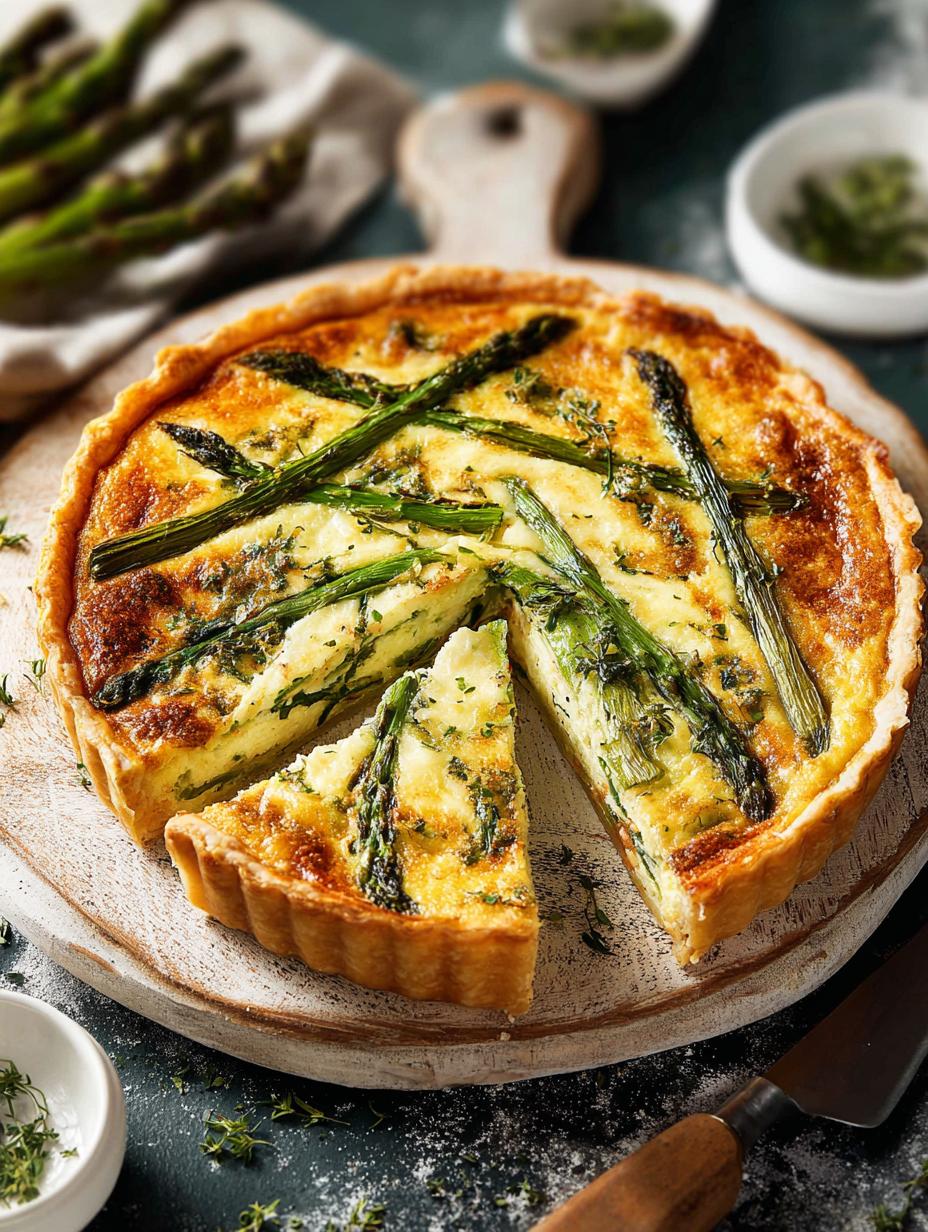 Asparagus Quiche Gruyere