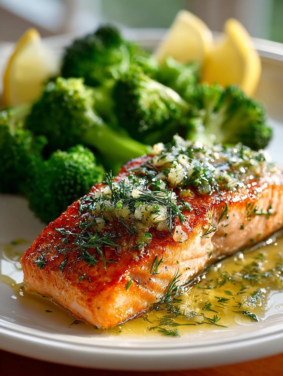 Baked Salmon with Broccoli