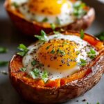 Baked Sweet Potato Egg