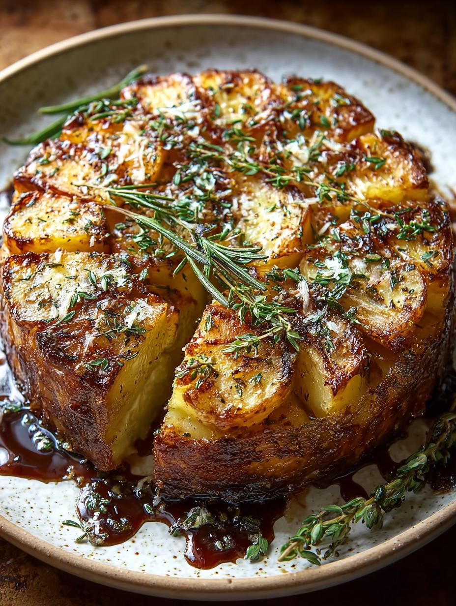 Balsamic Thyme Potato Torte