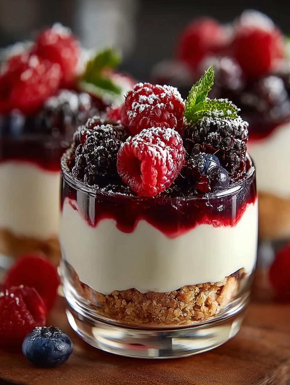 Berry Cheesecake Parfait: 5 Layers of Blissful Flavor - Berry Cheesecake Parfait - additional detail