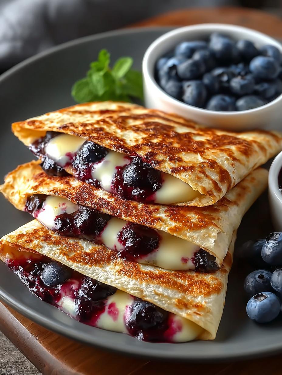 Blueberry Breakfast Quesadilla: 7 Sweet Delights - Blueberry Breakfast Quesadilla - additional detail