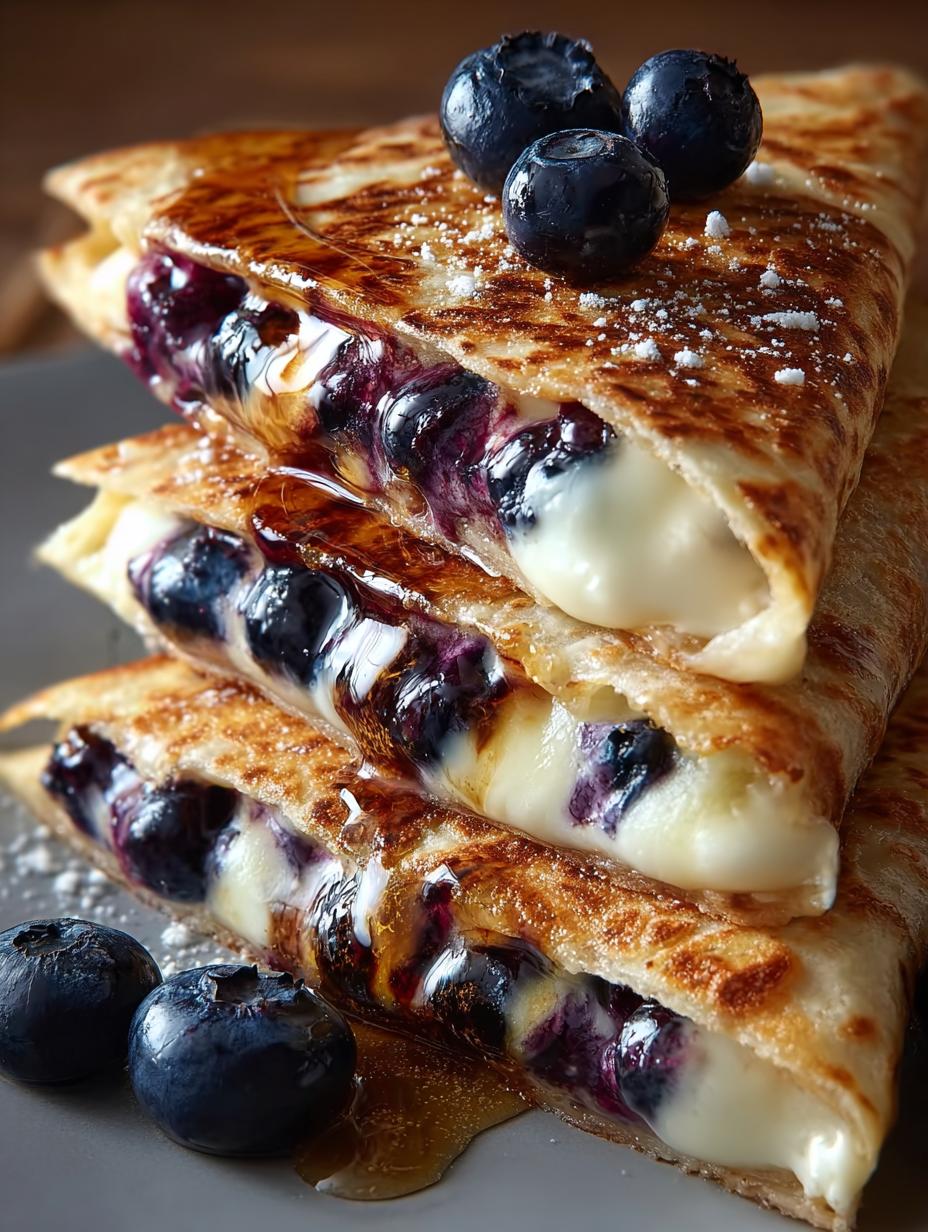 Blueberry Breakfast Quesadilla