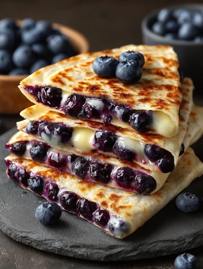 Blueberry Breakfast Quesadilla