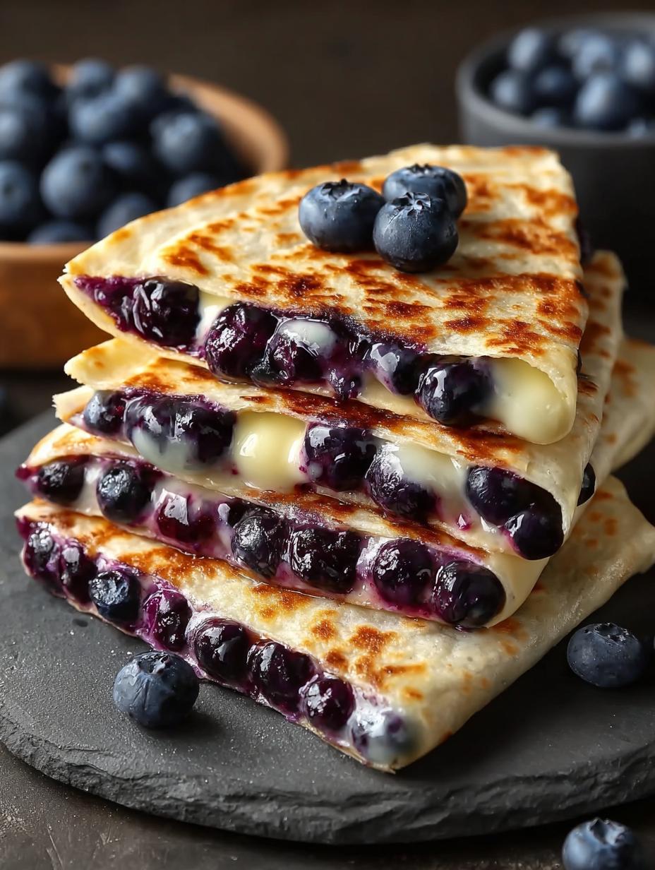 Blueberry Breakfast Quesadilla