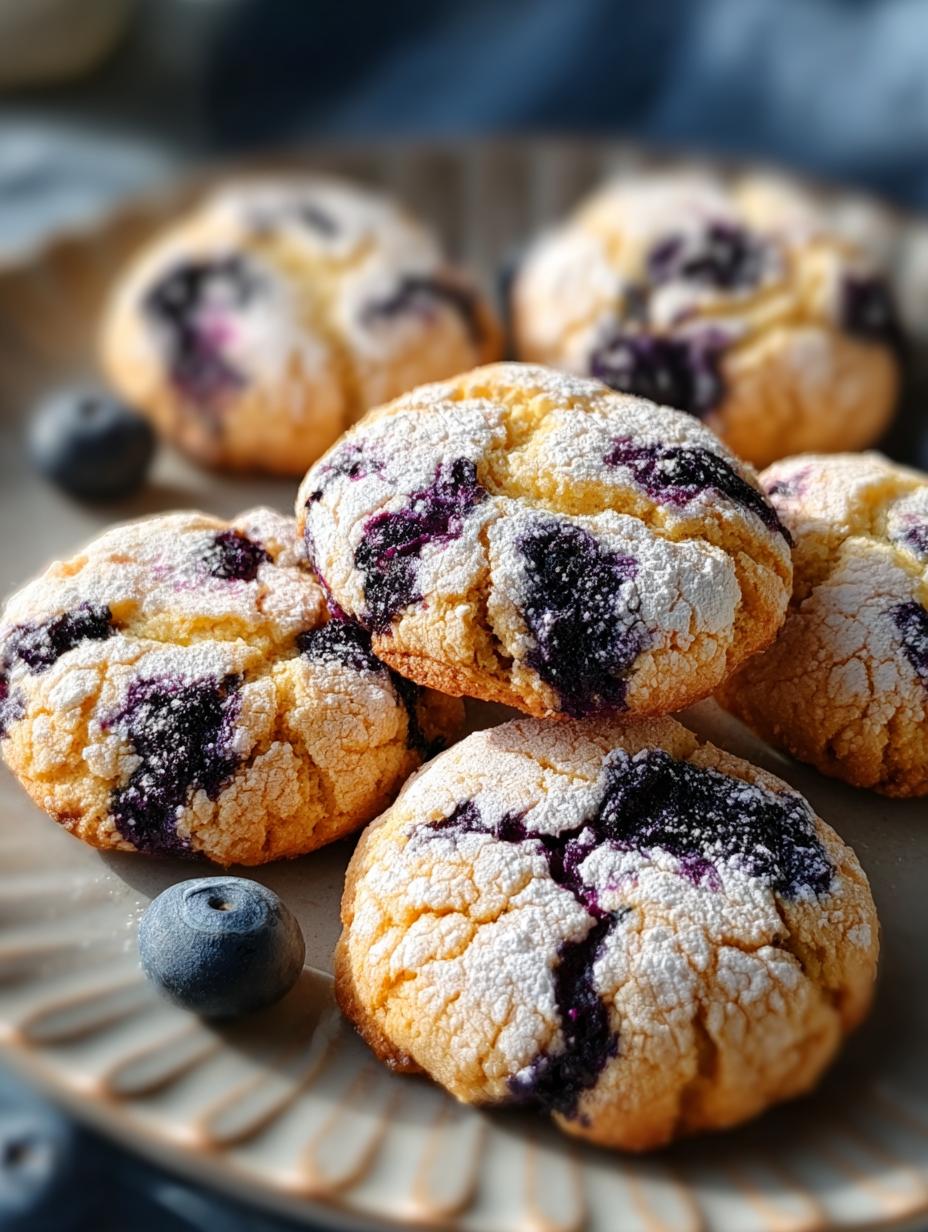 Blueberry Crinkle Cookies: 7 Irresistible Moments to Savor 5 Blueberry Crinkle Cookies: 7 Irresistible Moments to Savor - Blueberry Crinkle Cookies - main visual representation