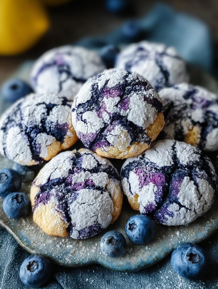 Blueberry Crinkle Cookies: 7 Irresistible Moments to Savor 6 Blueberry Crinkle Cookies: 7 Irresistible Moments to Savor - Blueberry Crinkle Cookies - additional detail