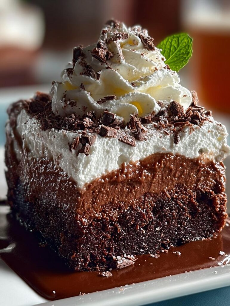 Brownie Refrigerator Cake