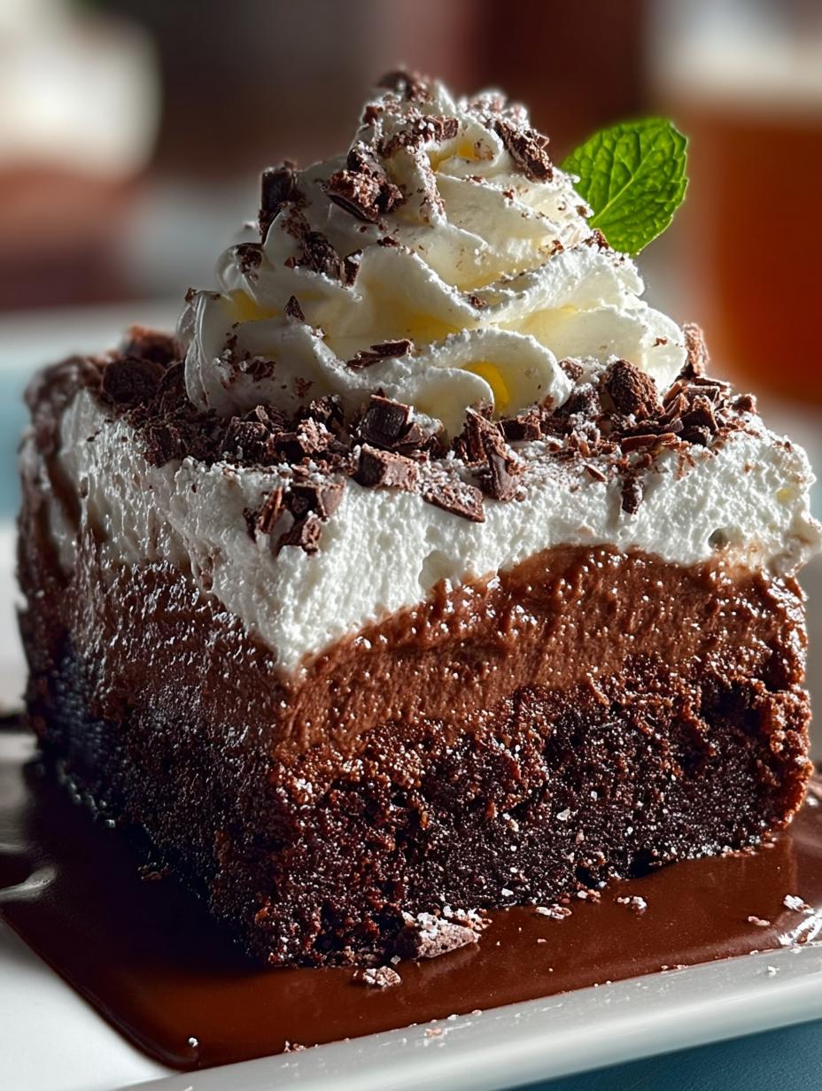 Brownie Refrigerator Cake