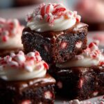 Candy Cane Brownie Bites