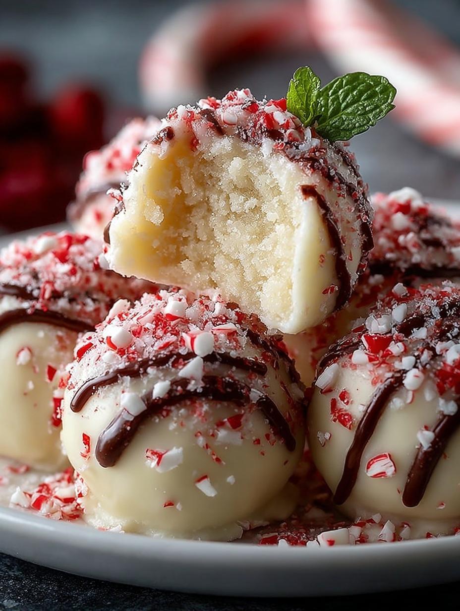 Candy Cane Fudge Snowballs: 5 Irresistible Treats - Candy Cane Fudge Snowballs - additional detail