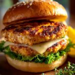 Cheddar Ranch Chicken Burger