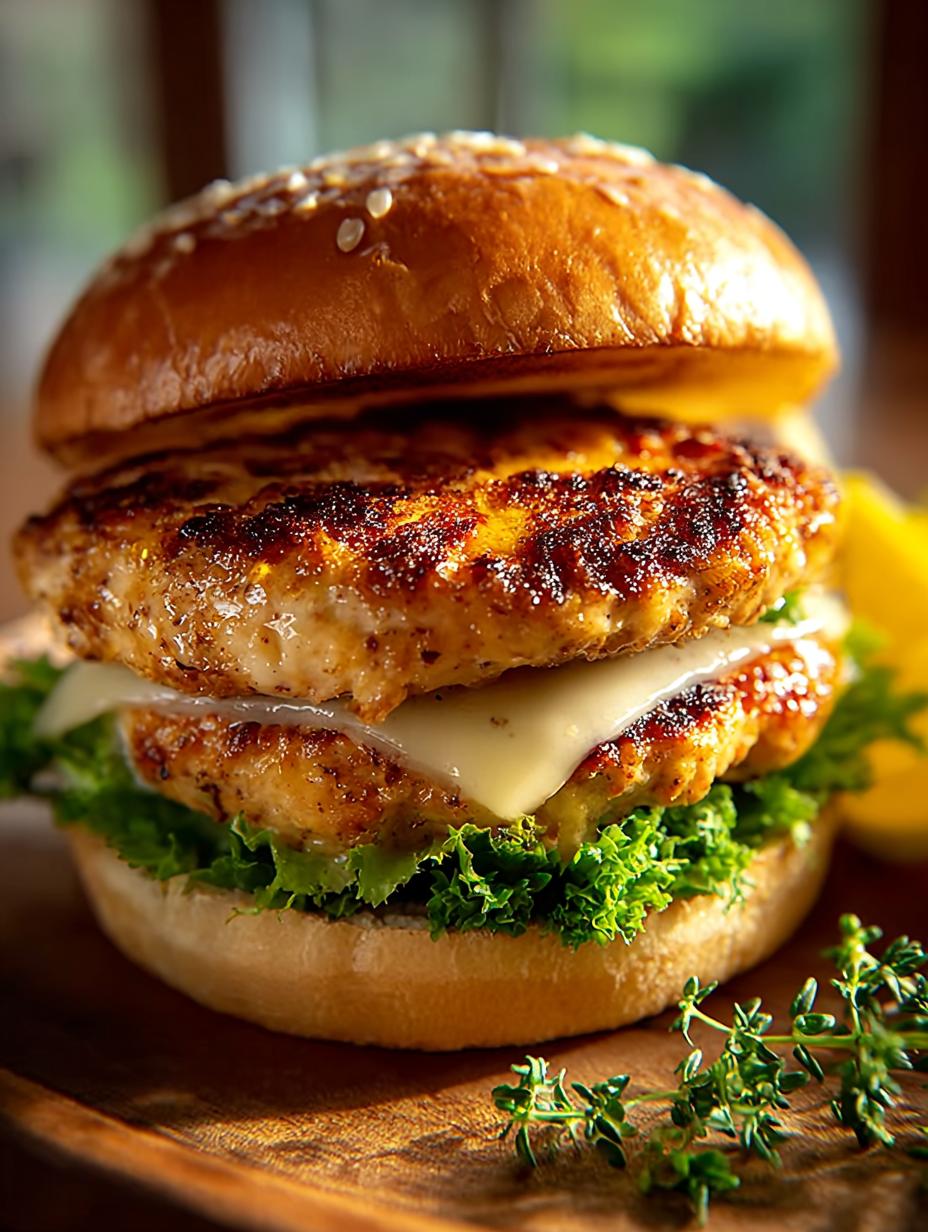 Cheddar Ranch Chicken Burger
