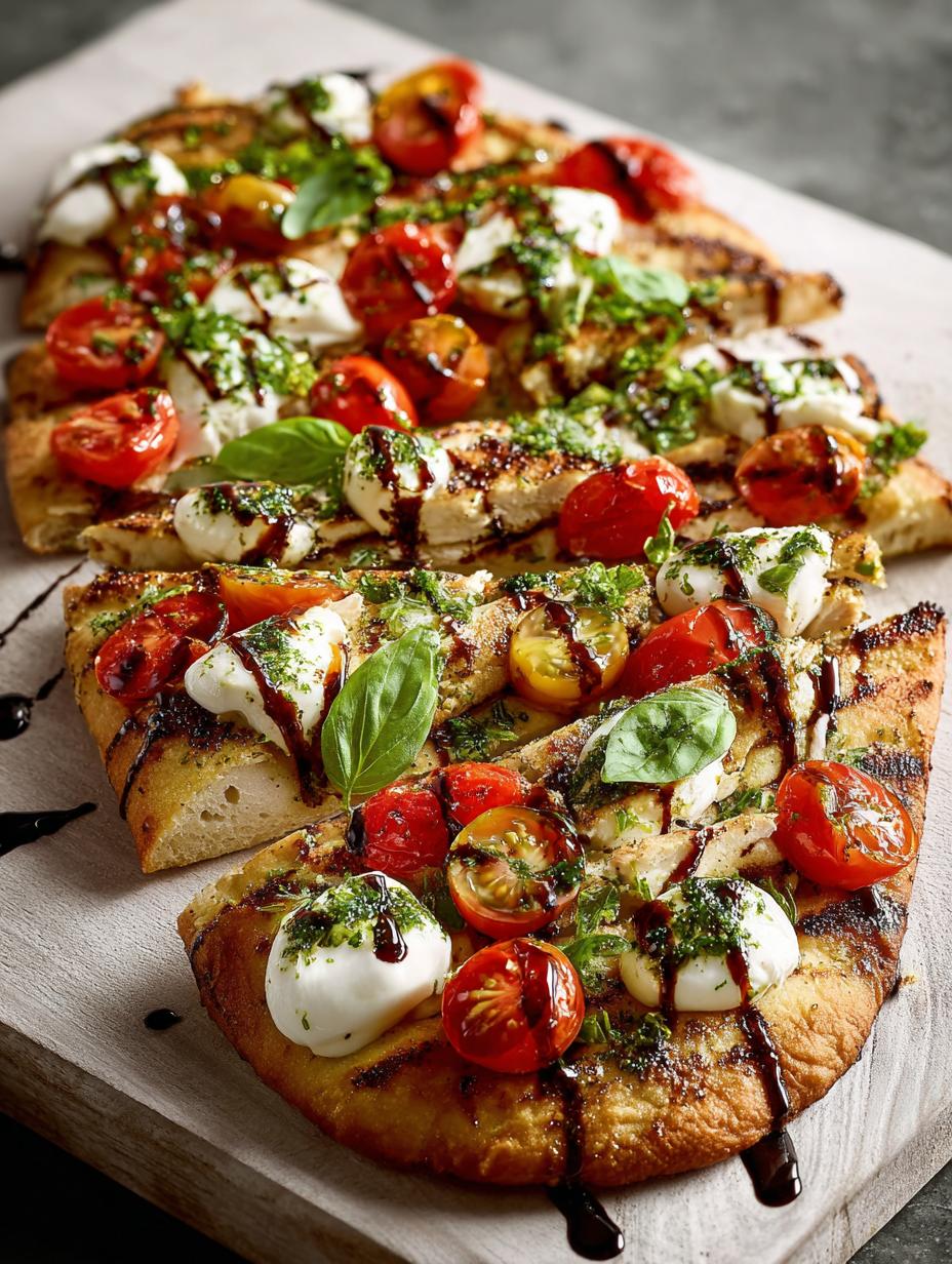Chicken Caprese Flatbread