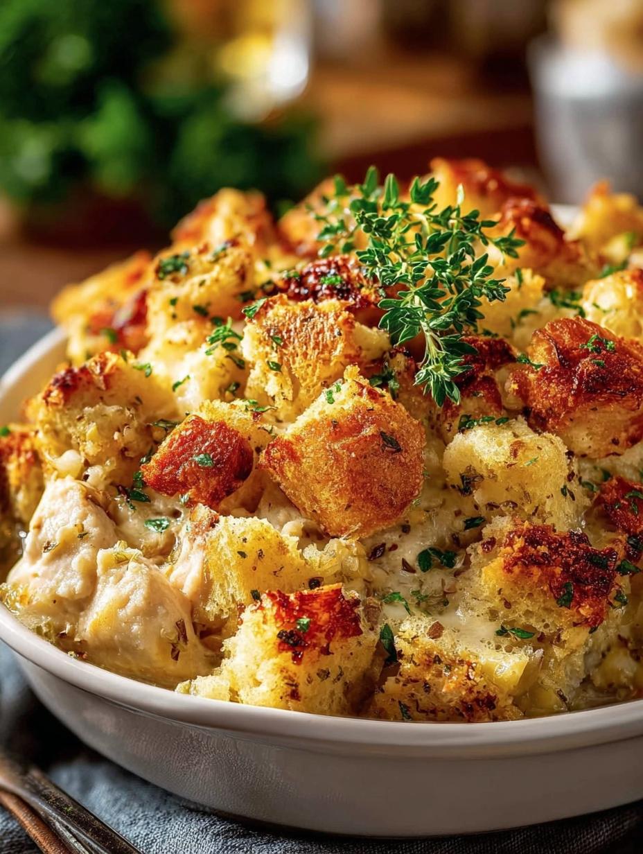 Chicken Stuffing Casserole