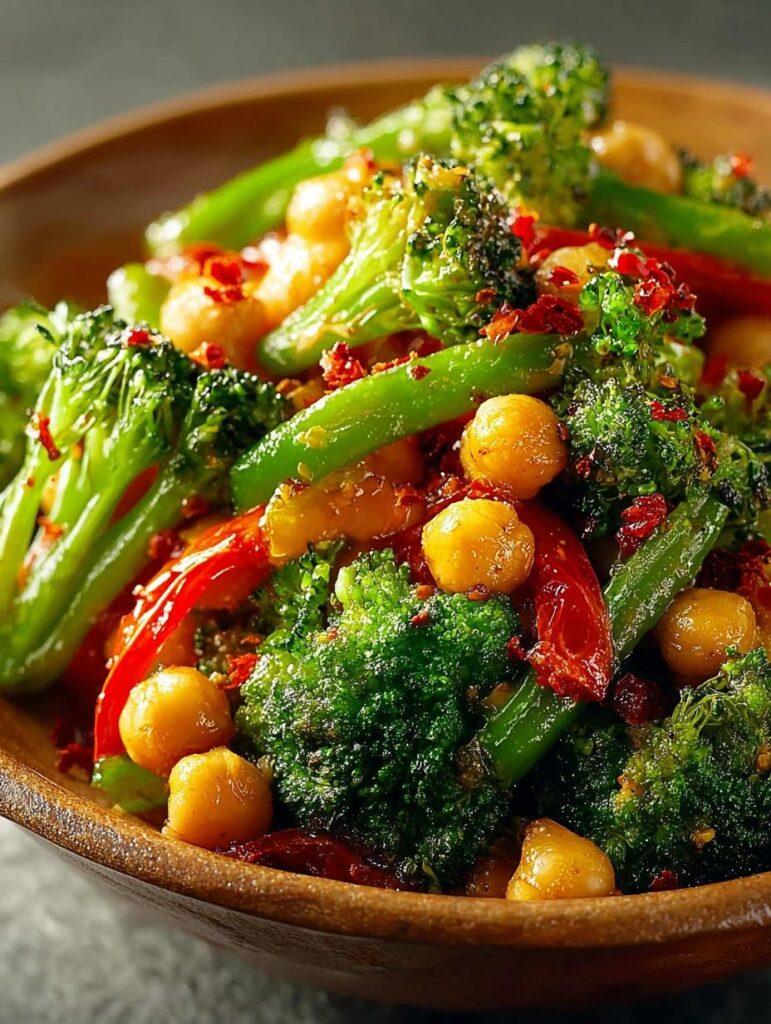 Chickpea Broccoli Stir Fry