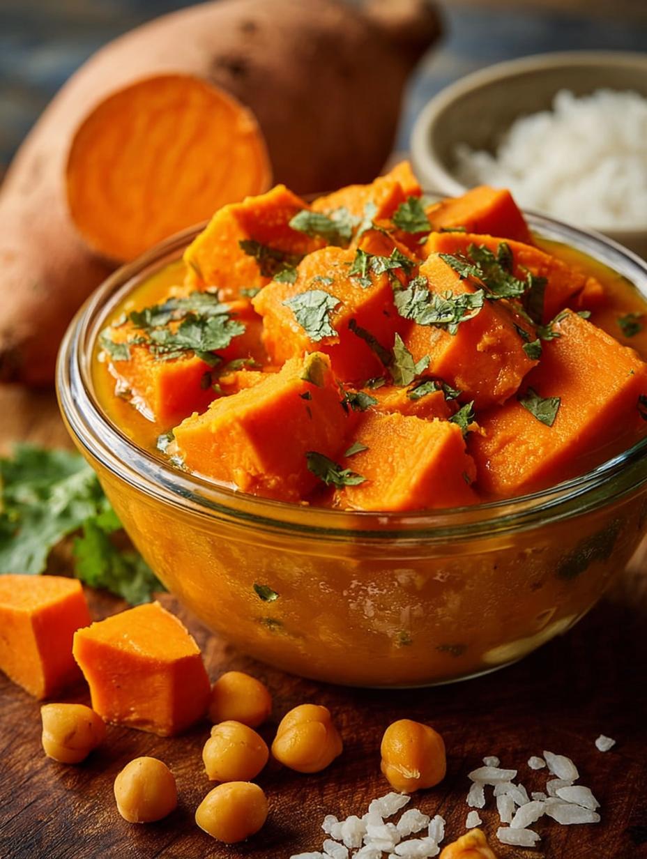 Chickpea Sweet Potato Coconut Bliss in 30 Minutes - Chickpea Sweet Potato Coconut - main visual representation