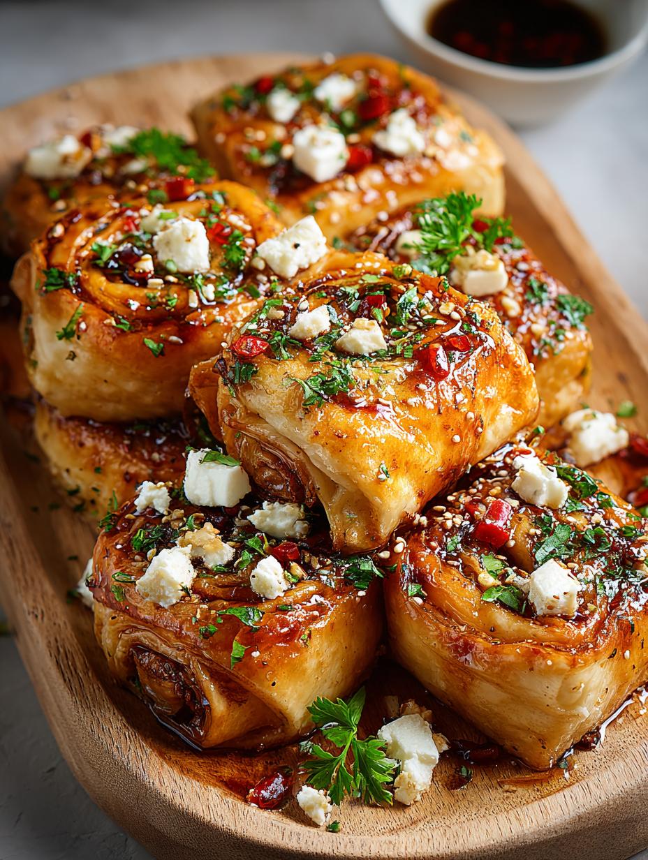 Chili Honey Feta Rolls: 5 Irresistible Flavor Bombs - Chili Honey Feta Rolls - main visual representation