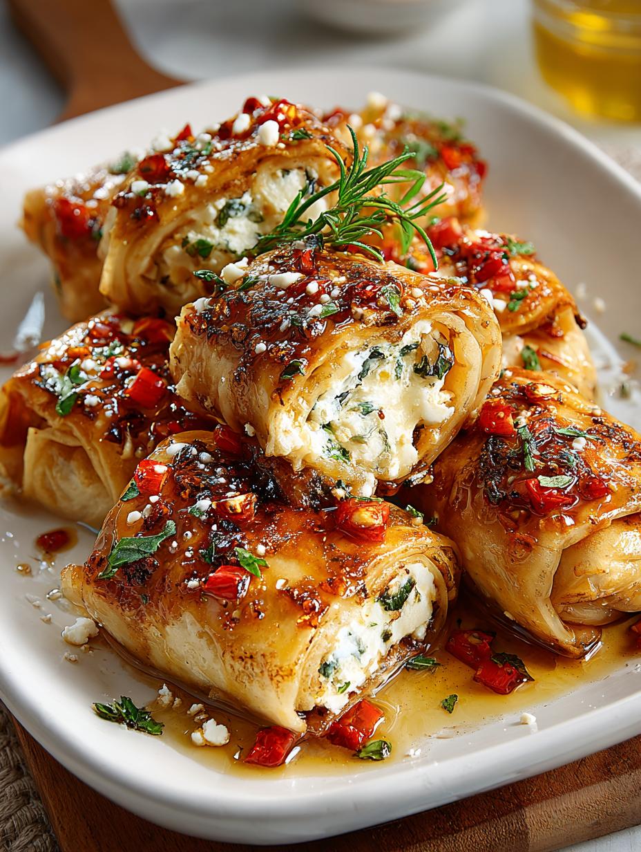 Chili Honey Feta Rolls: 5 Irresistible Flavor Bombs - Chili Honey Feta Rolls - additional detail