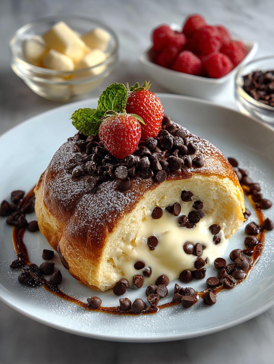 Irresistible Chocolate Chip Vanilla Custard served in elegant cups