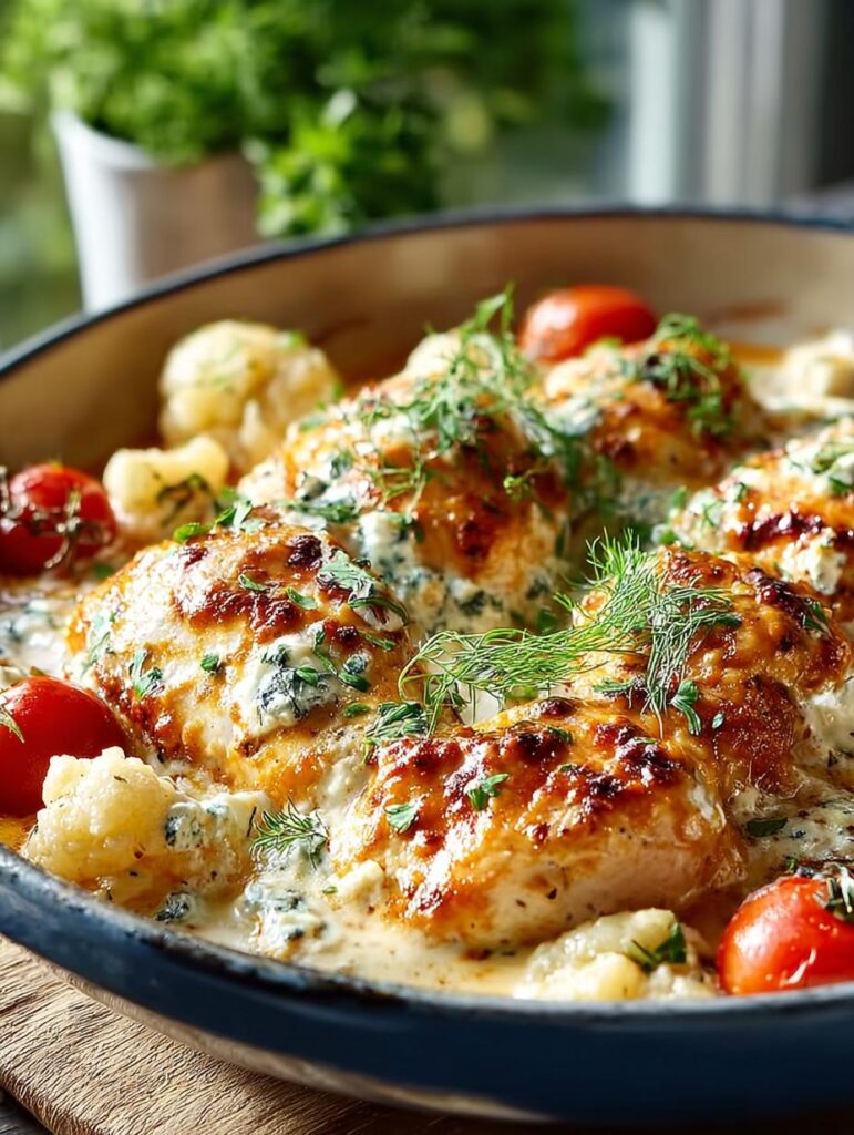 Cottage Cheese Chicken Bake