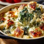 Creamy Chicken Spinach Casserole