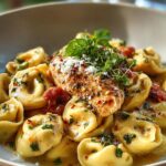 Creamy Garlic Chicken Tortellini