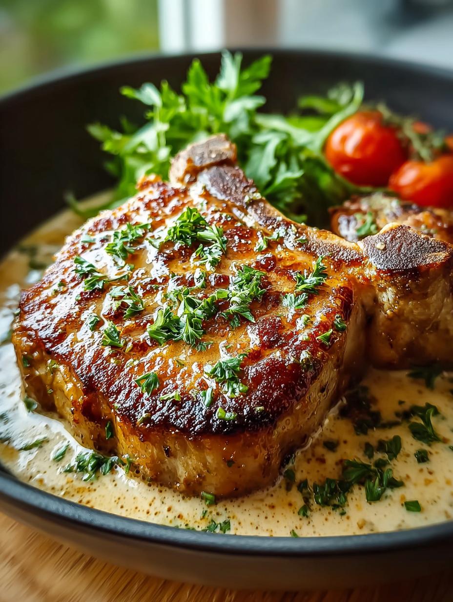 Creamy Garlic Pork Chops: 5 Steps to Pure Bliss - Creamy Garlic Pork Chops - main visual representation