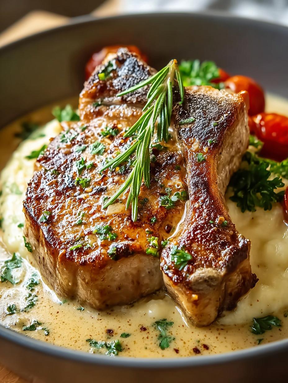 Creamy Garlic Pork Chops: 5 Steps to Pure Bliss - Creamy Garlic Pork Chops - additional detail