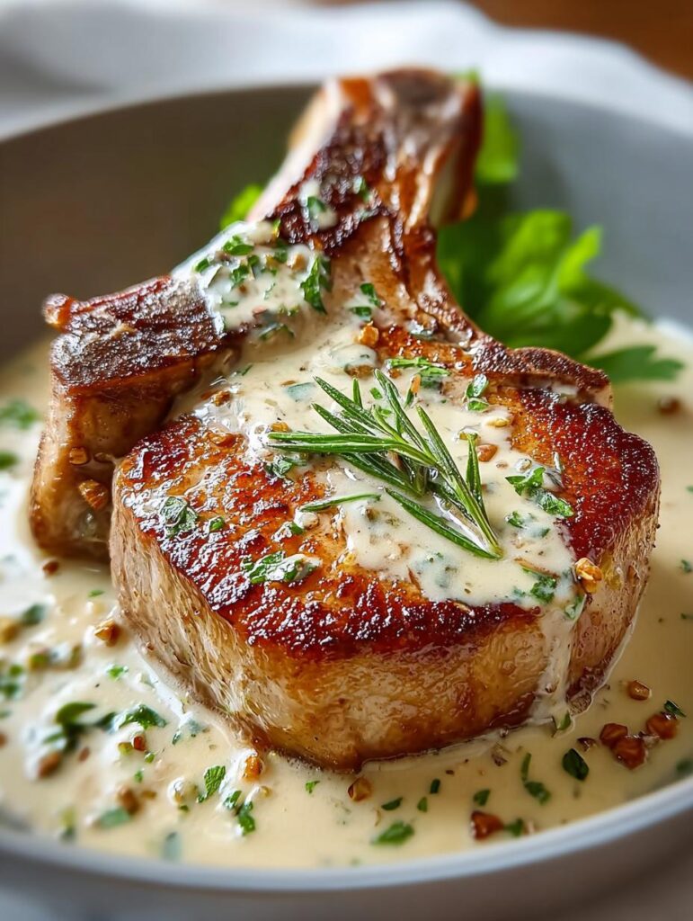 Creamy Garlic Pork Chops