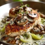 Creamy Mushroom Leek Chicken