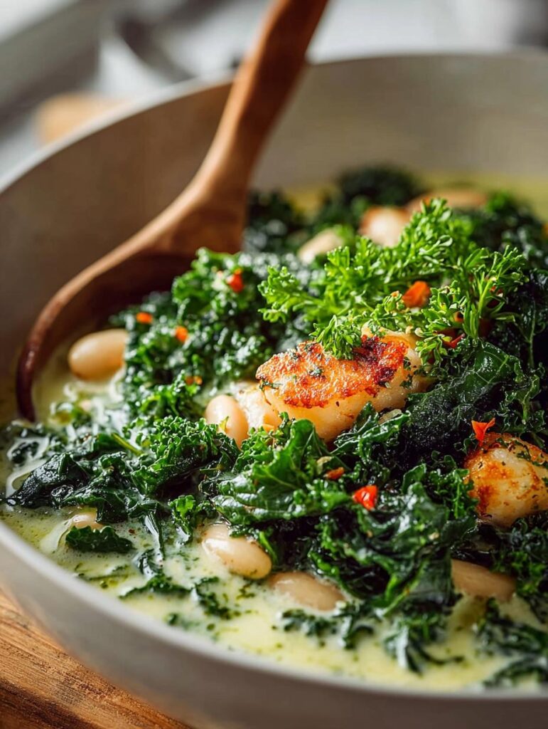 Creamy White Bean Kale