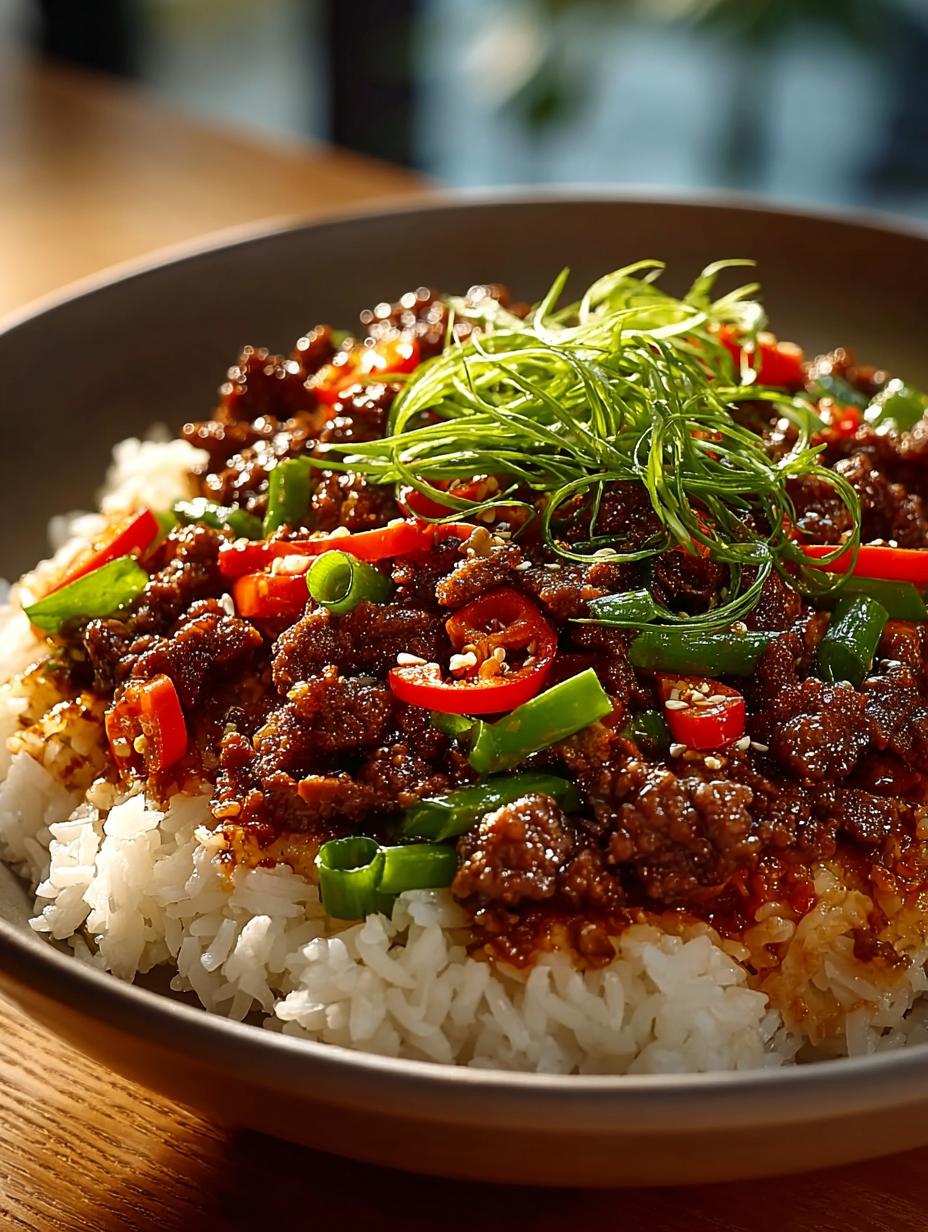 Crispy Chilli Beef Rice: 5 Irresistible Flavors Await - Crispy Chilli Beef Rice - main visual representation