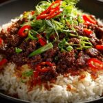 Crispy Chilli Beef Rice