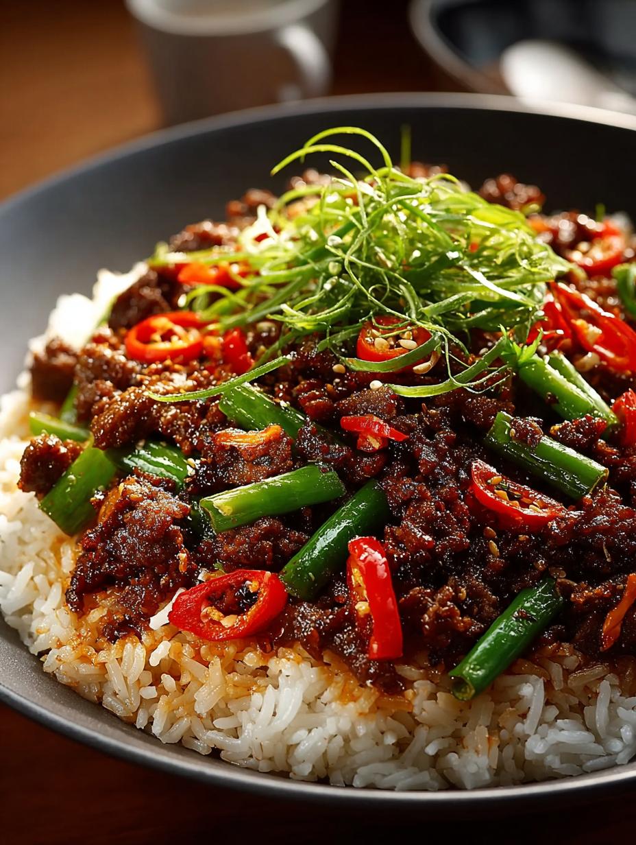 Crispy Chilli Beef Rice: 5 Irresistible Flavors Await - Crispy Chilli Beef Rice - additional detail