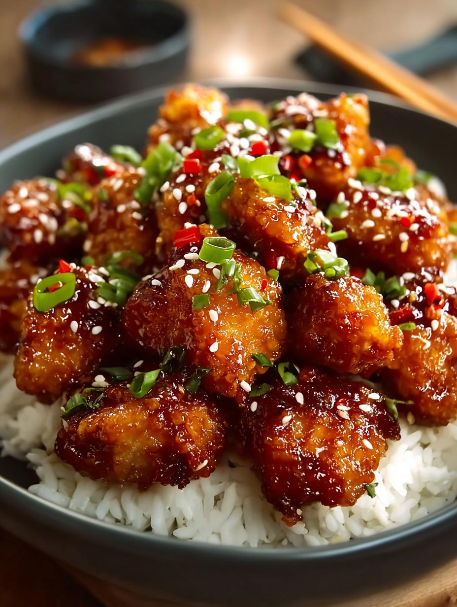 Crispy Sesame Chicken with