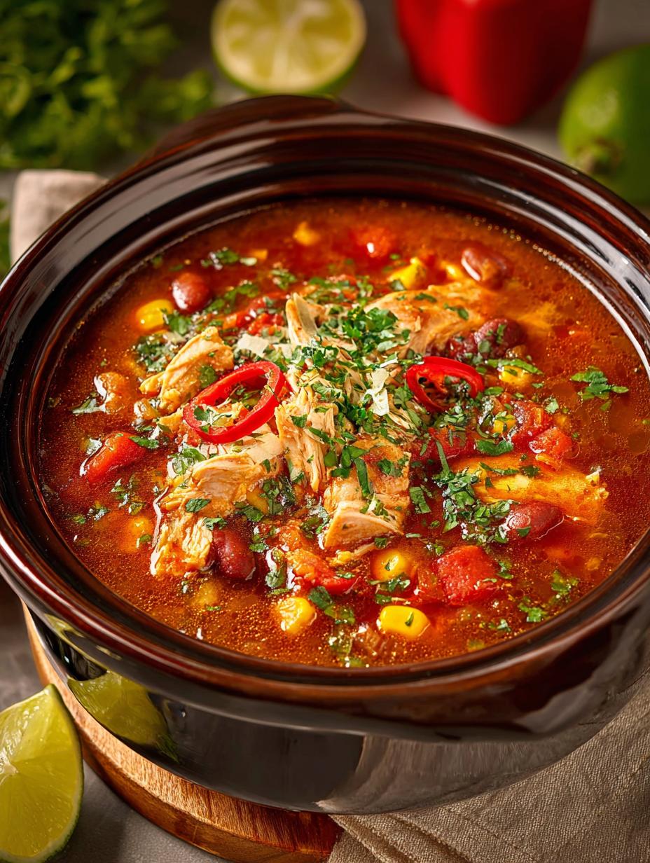 Crockpot Red Chicken Chili: 7 Hearty Comfort Delights - Crockpot Red Chicken Chili - main visual representation