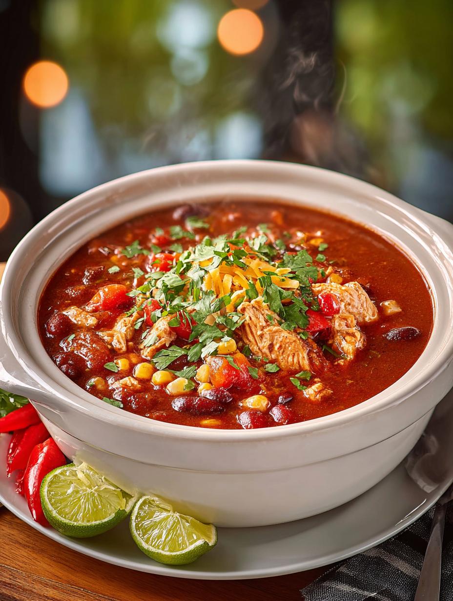 Crockpot Red Chicken Chili: 7 Hearty Comfort Delights - Crockpot Red Chicken Chili - additional detail