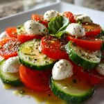 Cucumber Caprese Salad