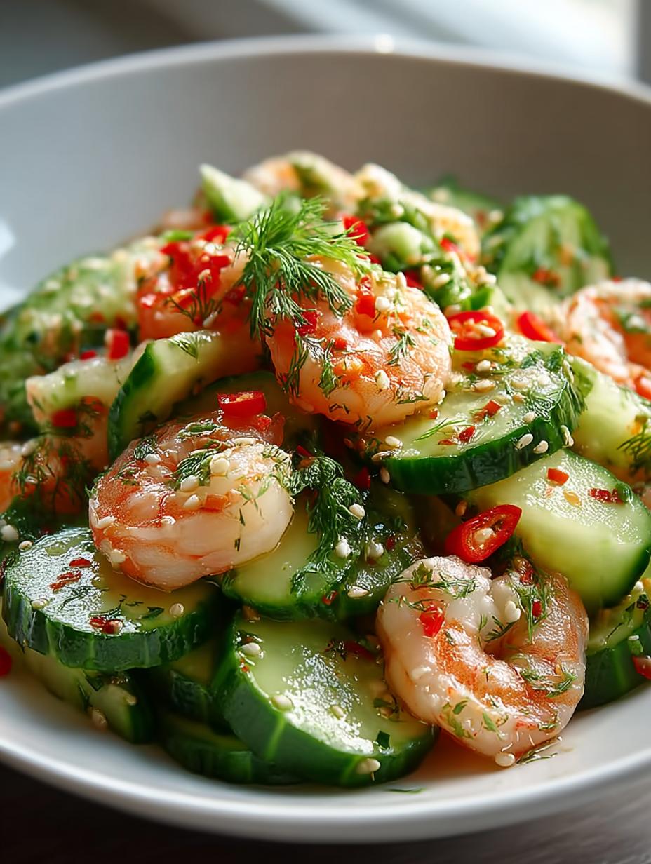 Cucumber Shrimp Salad: 7 Deliciously Fresh Ideas - Cucumber Shrimp Salad - additional detail