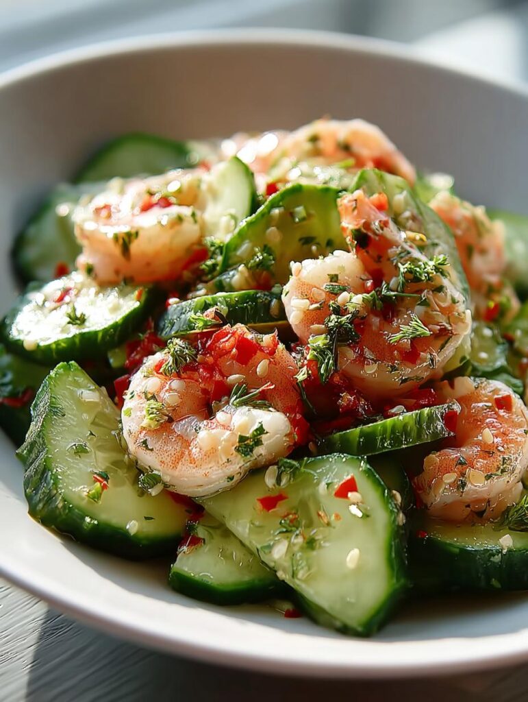 Cucumber Shrimp Salad