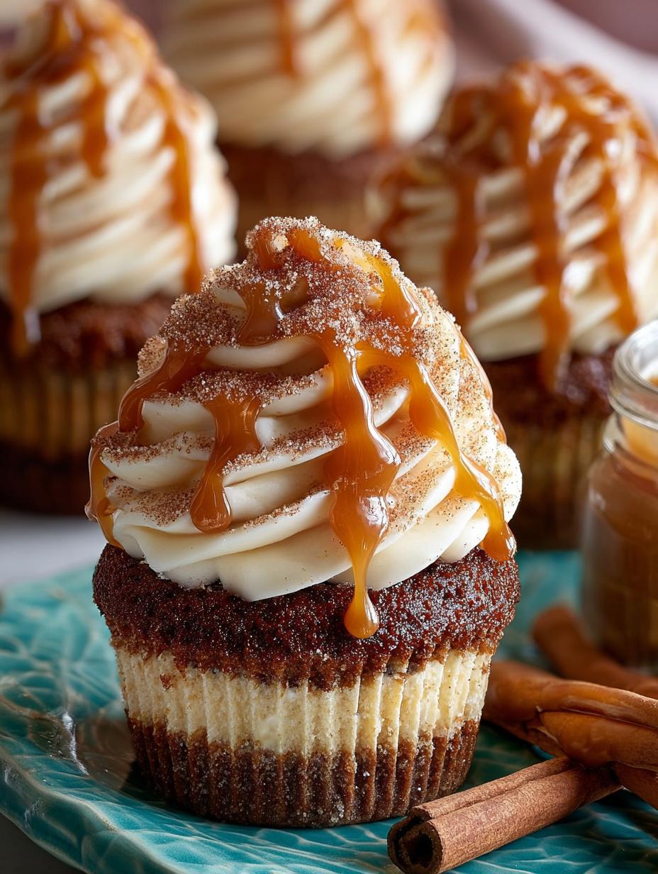 Dulce Leche Churro Cupcakes