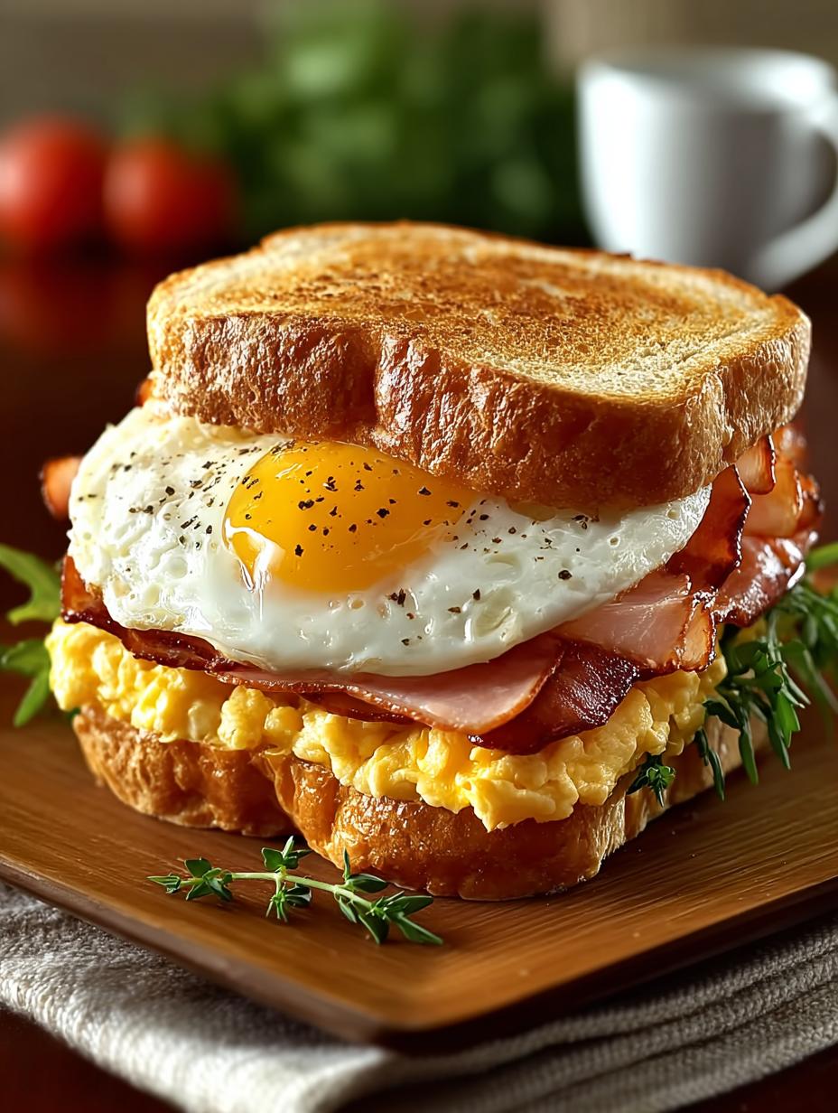 Egg Ham Breakfast Sandwich: 5 Irresistible Variations - Egg Ham Breakfast Sandwich - main visual representation