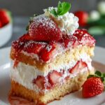 French Strawberry Cake