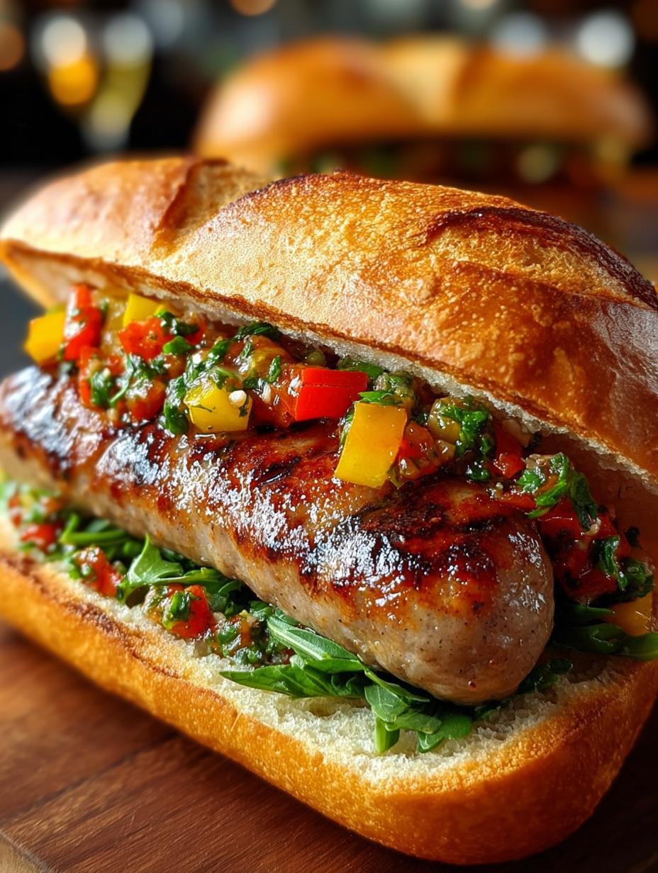Grilled Italian Sausage Sandwiches