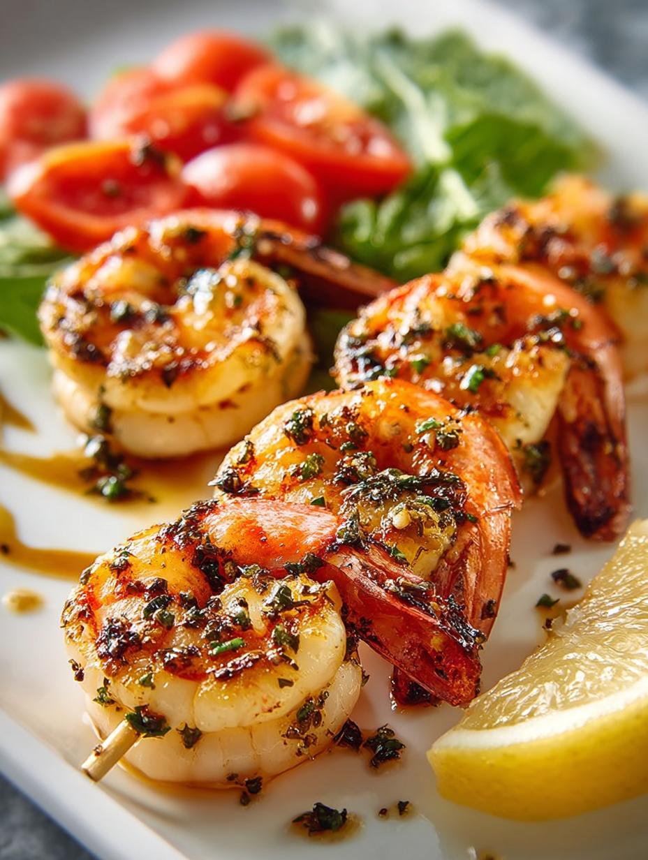 Grilled Lemon Garlic Shrimp